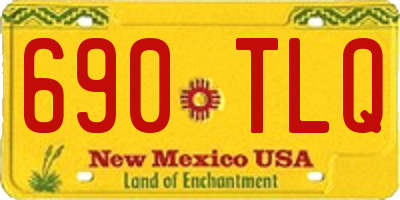 NM license plate 690TLQ
