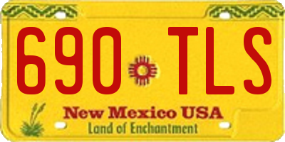 NM license plate 690TLS