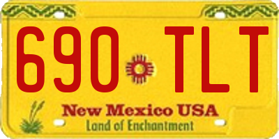 NM license plate 690TLT