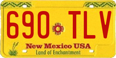 NM license plate 690TLV