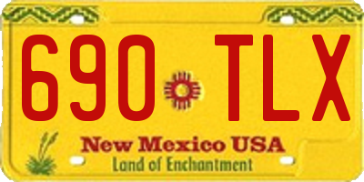 NM license plate 690TLX