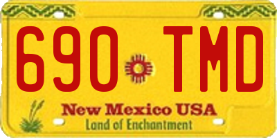 NM license plate 690TMD