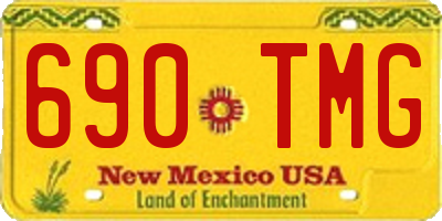 NM license plate 690TMG