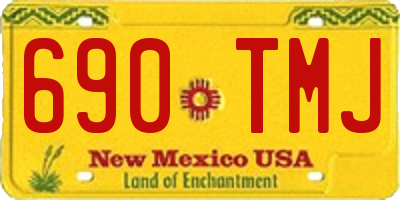 NM license plate 690TMJ