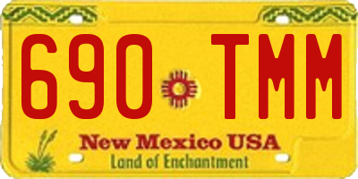 NM license plate 690TMM
