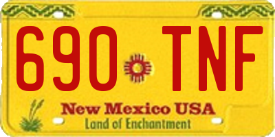 NM license plate 690TNF