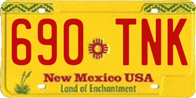 NM license plate 690TNK