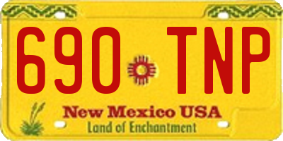 NM license plate 690TNP