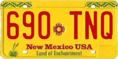 NM license plate 690TNQ