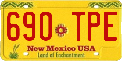 NM license plate 690TPE