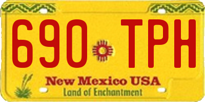 NM license plate 690TPH