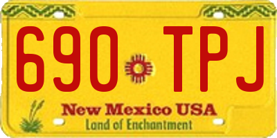 NM license plate 690TPJ