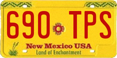 NM license plate 690TPS