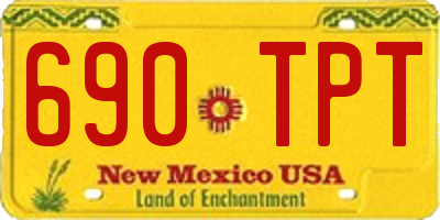 NM license plate 690TPT