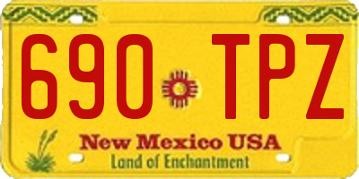 NM license plate 690TPZ