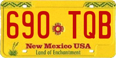 NM license plate 690TQB