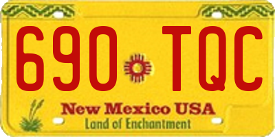 NM license plate 690TQC