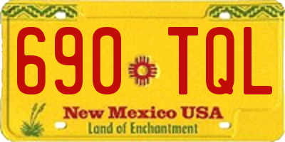 NM license plate 690TQL