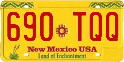 NM license plate 690TQQ