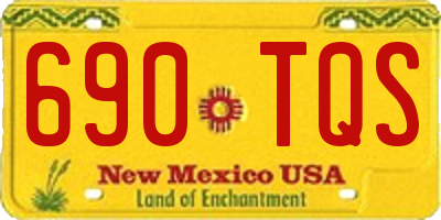NM license plate 690TQS