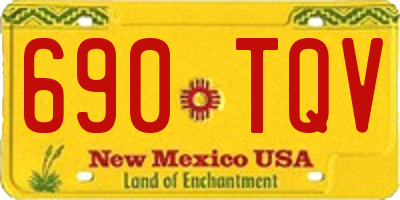 NM license plate 690TQV