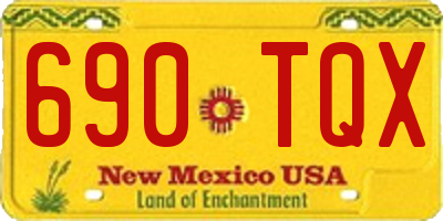 NM license plate 690TQX