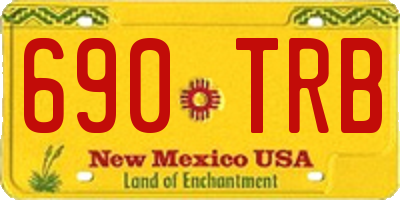 NM license plate 690TRB