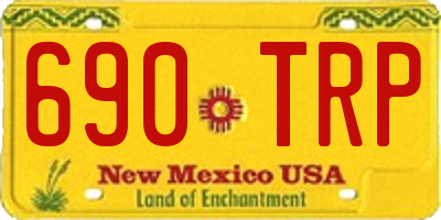 NM license plate 690TRP
