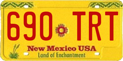 NM license plate 690TRT