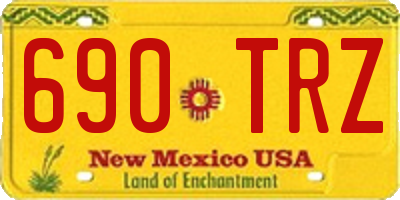 NM license plate 690TRZ