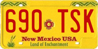 NM license plate 690TSK