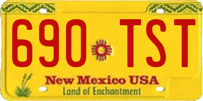 NM license plate 690TST