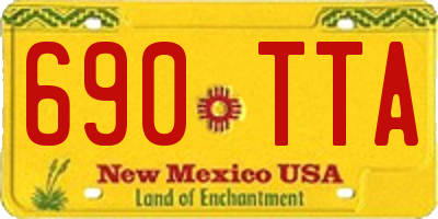 NM license plate 690TTA