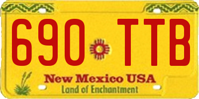 NM license plate 690TTB