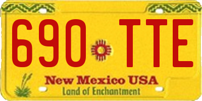 NM license plate 690TTE