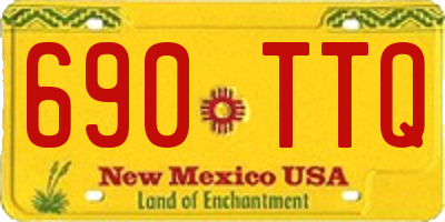 NM license plate 690TTQ