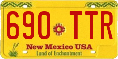 NM license plate 690TTR