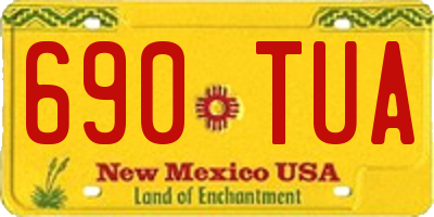NM license plate 690TUA