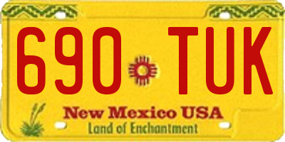 NM license plate 690TUK