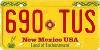NM license plate 690TUS