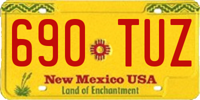 NM license plate 690TUZ