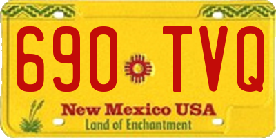 NM license plate 690TVQ