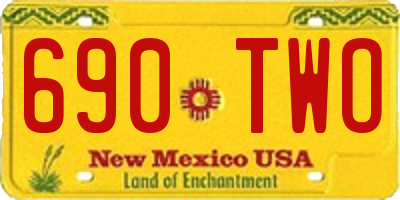 NM license plate 690TWO