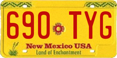 NM license plate 690TYG