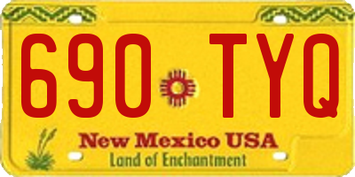 NM license plate 690TYQ