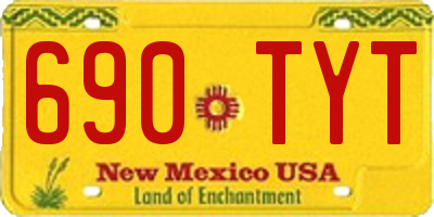 NM license plate 690TYT