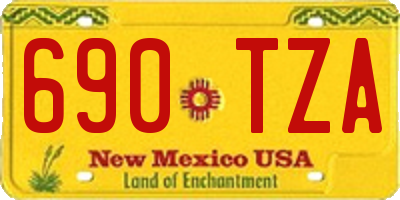 NM license plate 690TZA