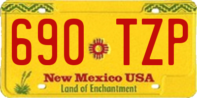 NM license plate 690TZP