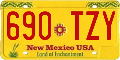 NM license plate 690TZY