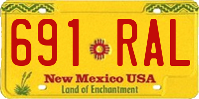 NM license plate 691RAL